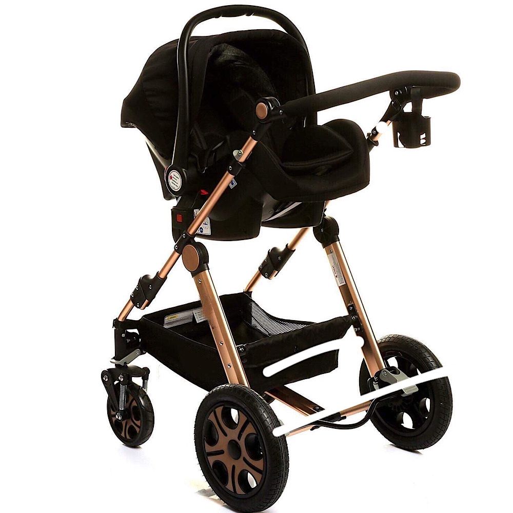 Pikkaboo - 4In1 Luxury Stroller Travel System - Black