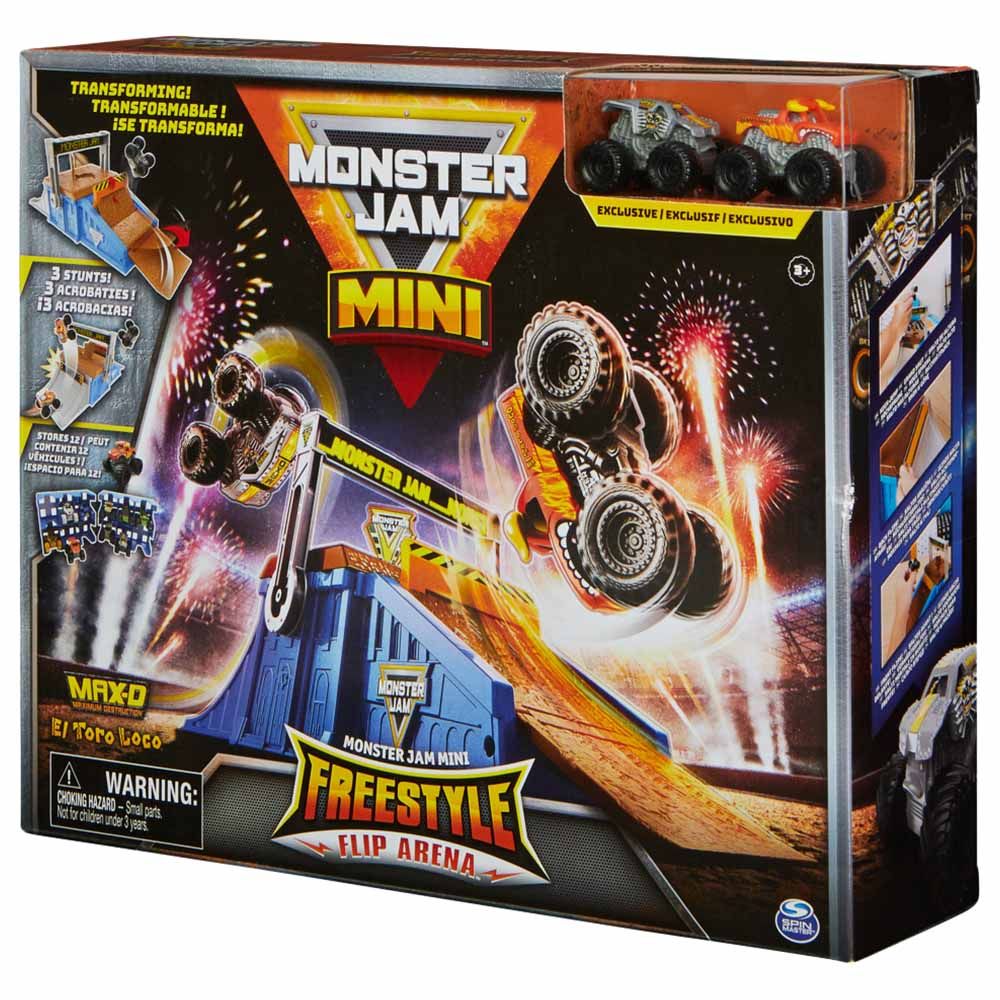 Spin Master - Monster Jam Mini Flip & Go Playset