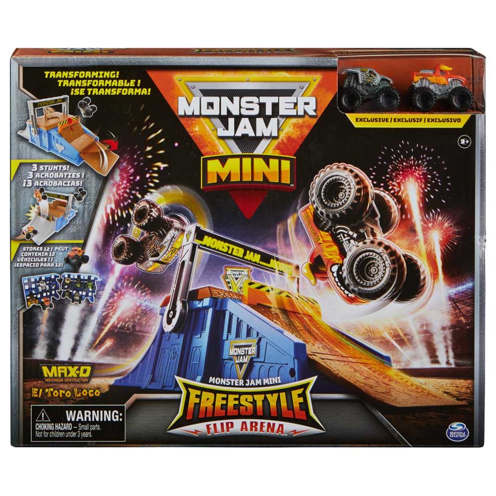 Spin Master - Monster Jam Mini Flip & Go Playset