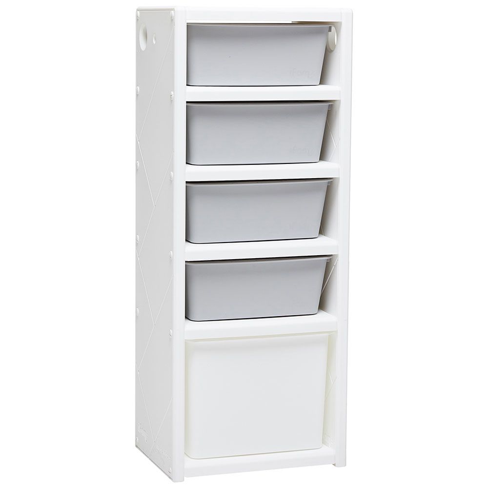 iFam - Mypick Modular Organizer 5 Level Single - Grey/White