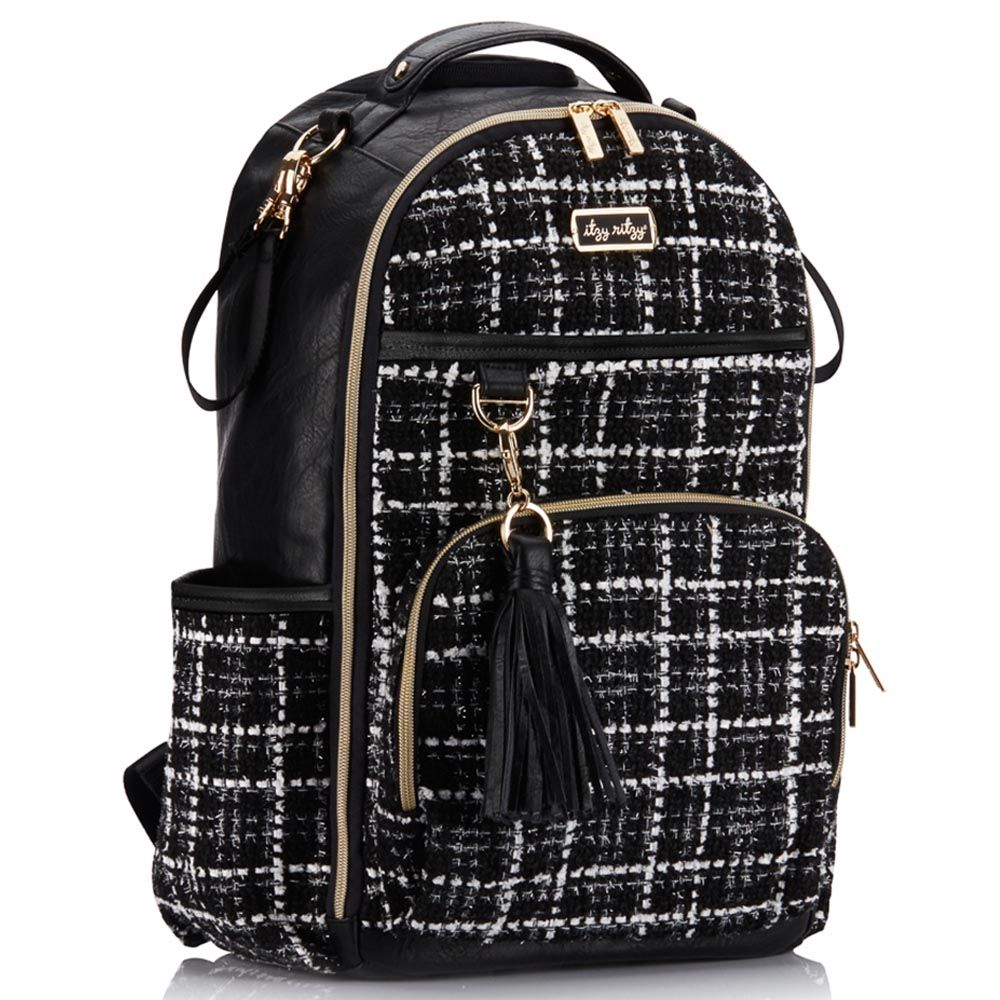 Itzy Ritzy - Boss Plus Backpack Kelly - Black