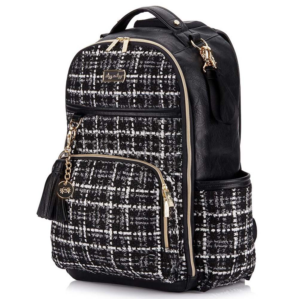 Itzy Ritzy - Boss Plus Backpack Kelly - Black