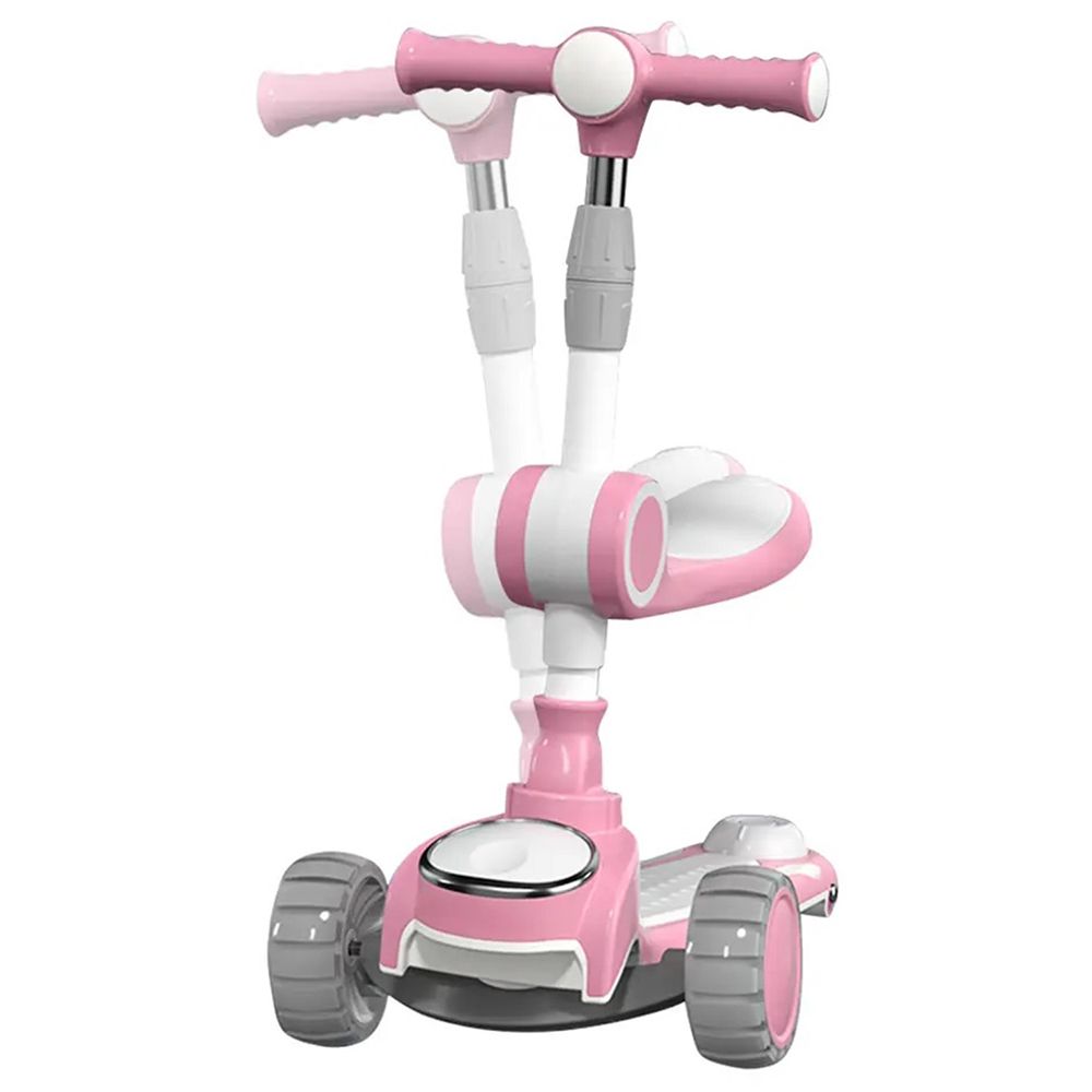 Pikkaboo - Mini Rider Led Light Scooter w/ Music - Pink