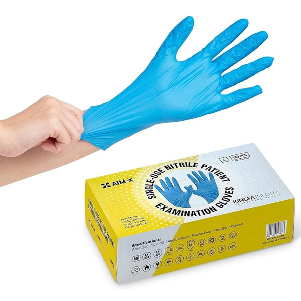 Pikkaboo - Medical Nitrile Powder-Free Examination Gloves - M