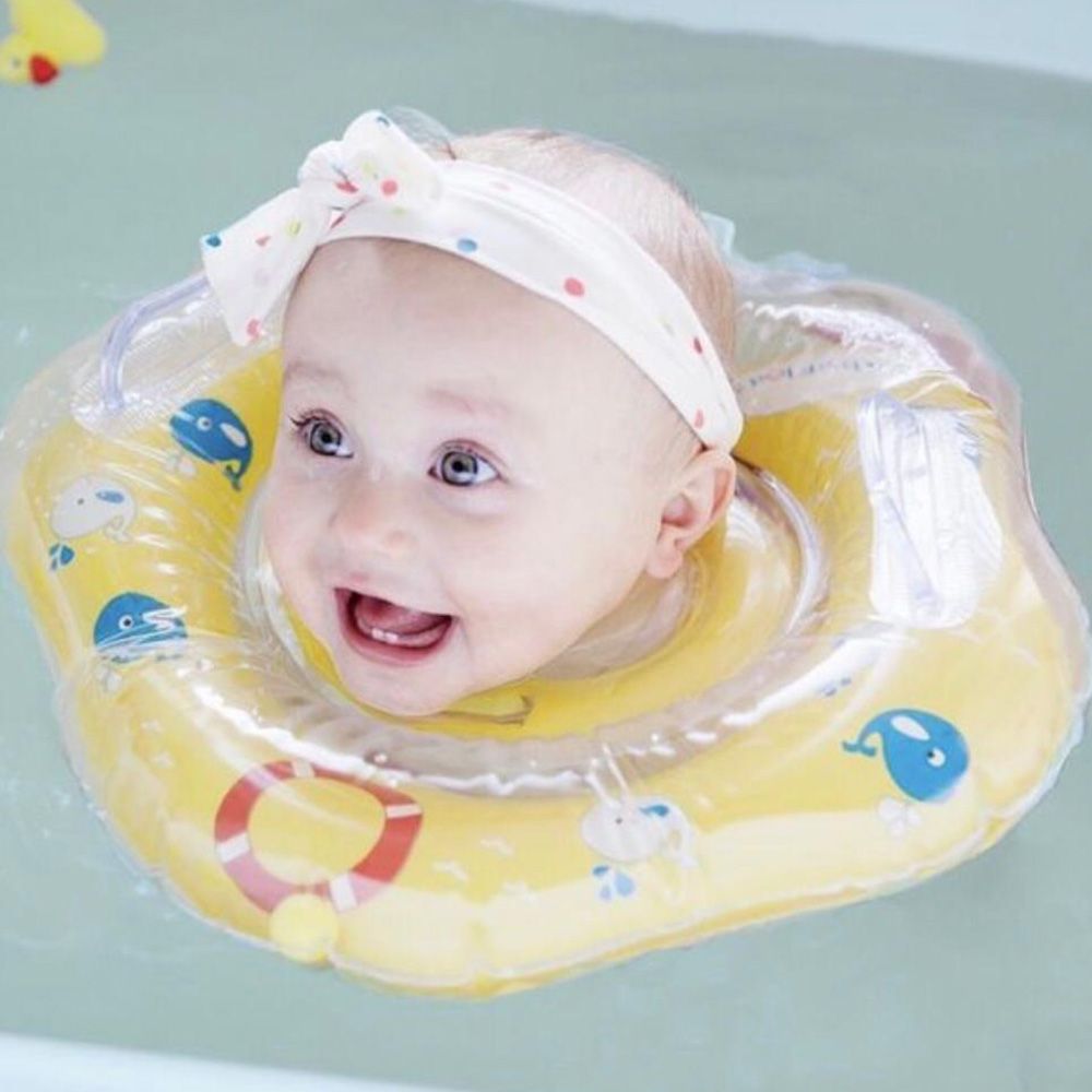 Pikkaboo - Iswimsafe Infant Neck Floater Yellow W/ Inflate