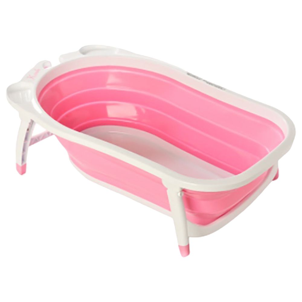 Pikkaboo - Baby Foldable Portable Non-Slip Bath Tub - Pink