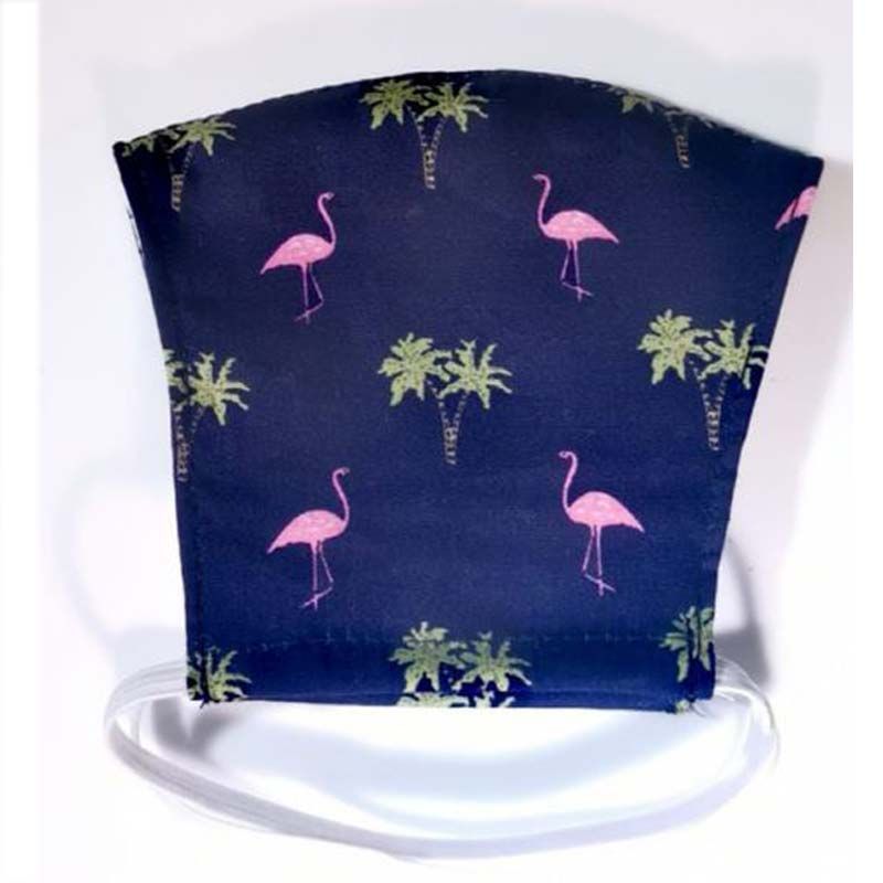 Pikkaboo Washable Mask - Navy Flamingo