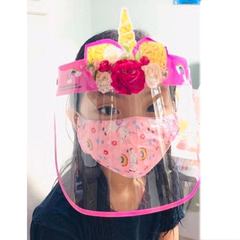 Pikkaboo Kids Protective Face Shield + Elastic Band - Unicorn