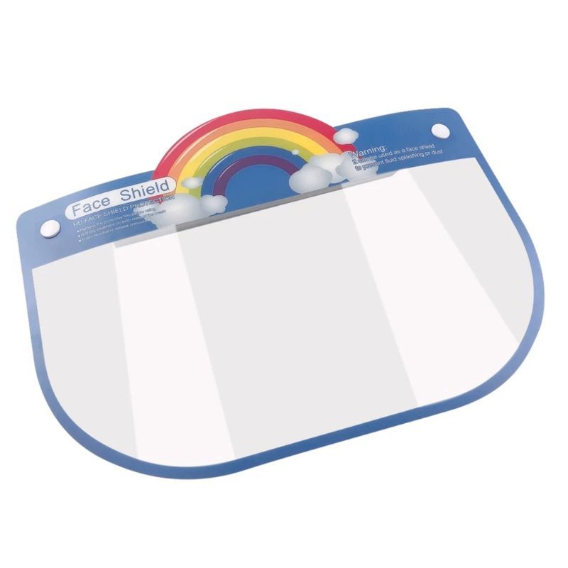 Pikkaboo Kids Protective Face Shield + Elastic Band Rainbow