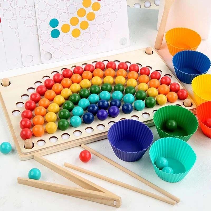 Woody Buddy - Rainbow Clip Beads Set