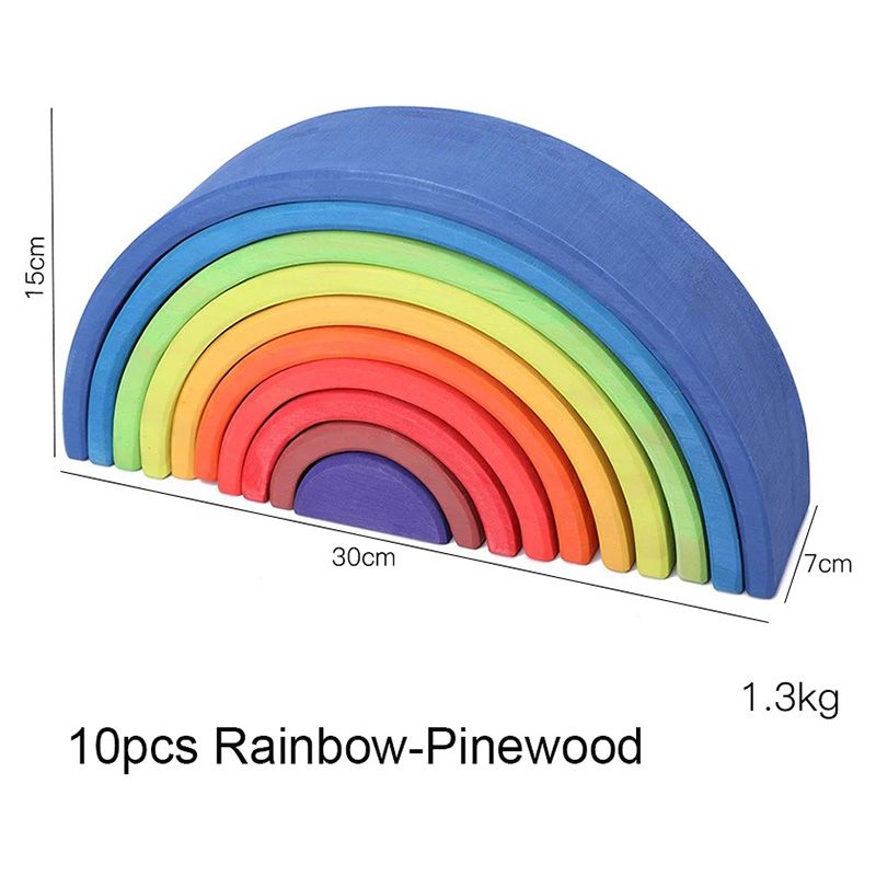 Woody Buddy - Large Rainbow Stacker