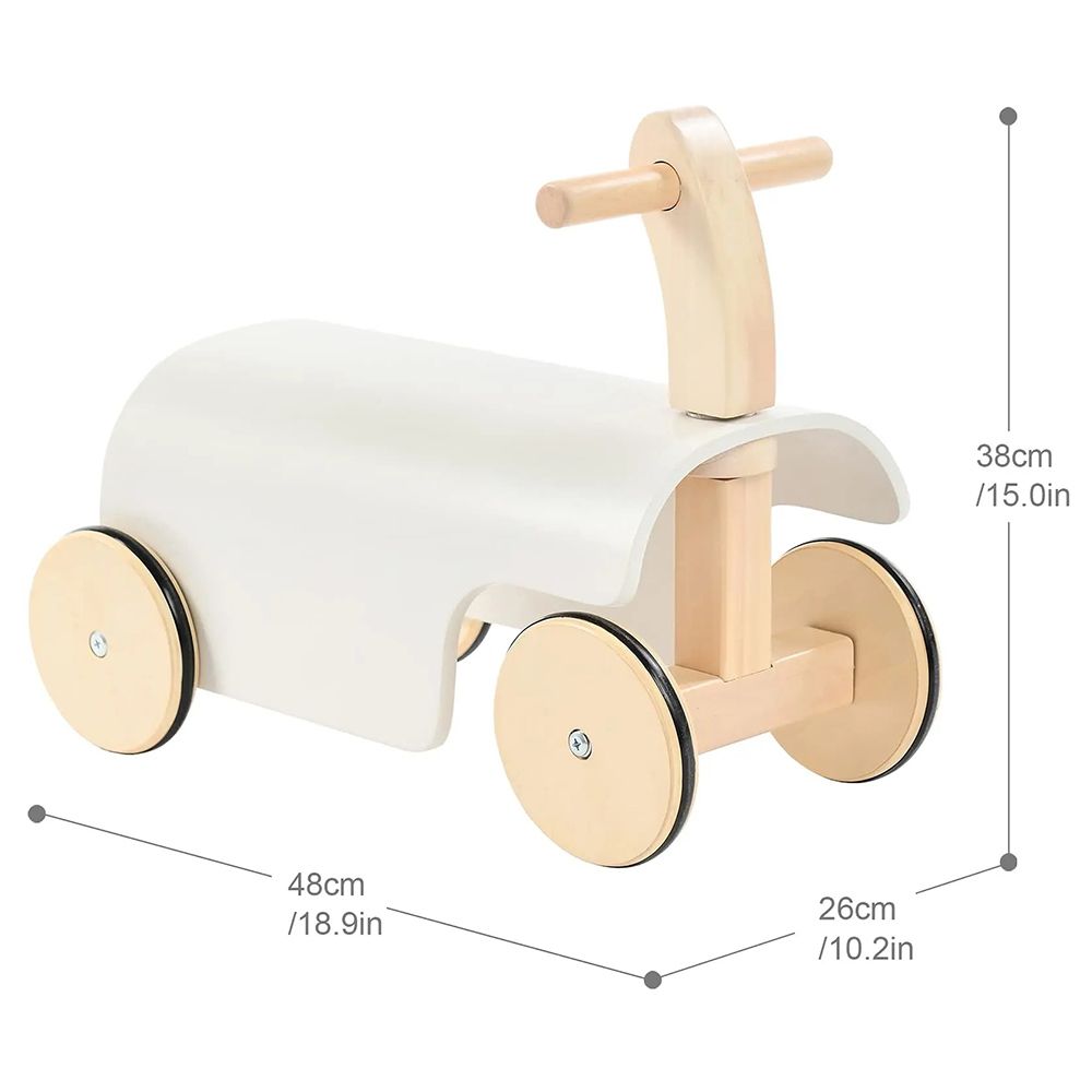 Woody Buddy - Ride-on Balance Car - White