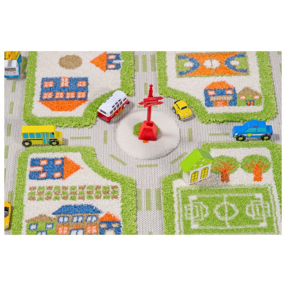 IVI - Traffic Design Educational 3D Carpet Playmat - Small - Green