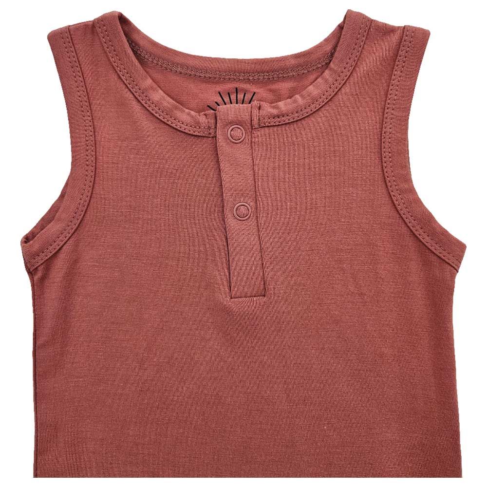 Issy & Lilo - Sleeveless Bamboo Bodysuit - Very Berry