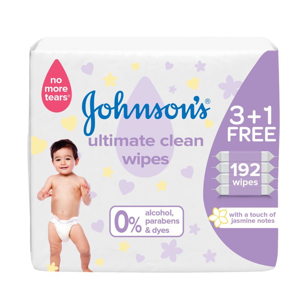 Johnson & Johnson - Baby Wipes Ultimate Clean Pack 192 wipes