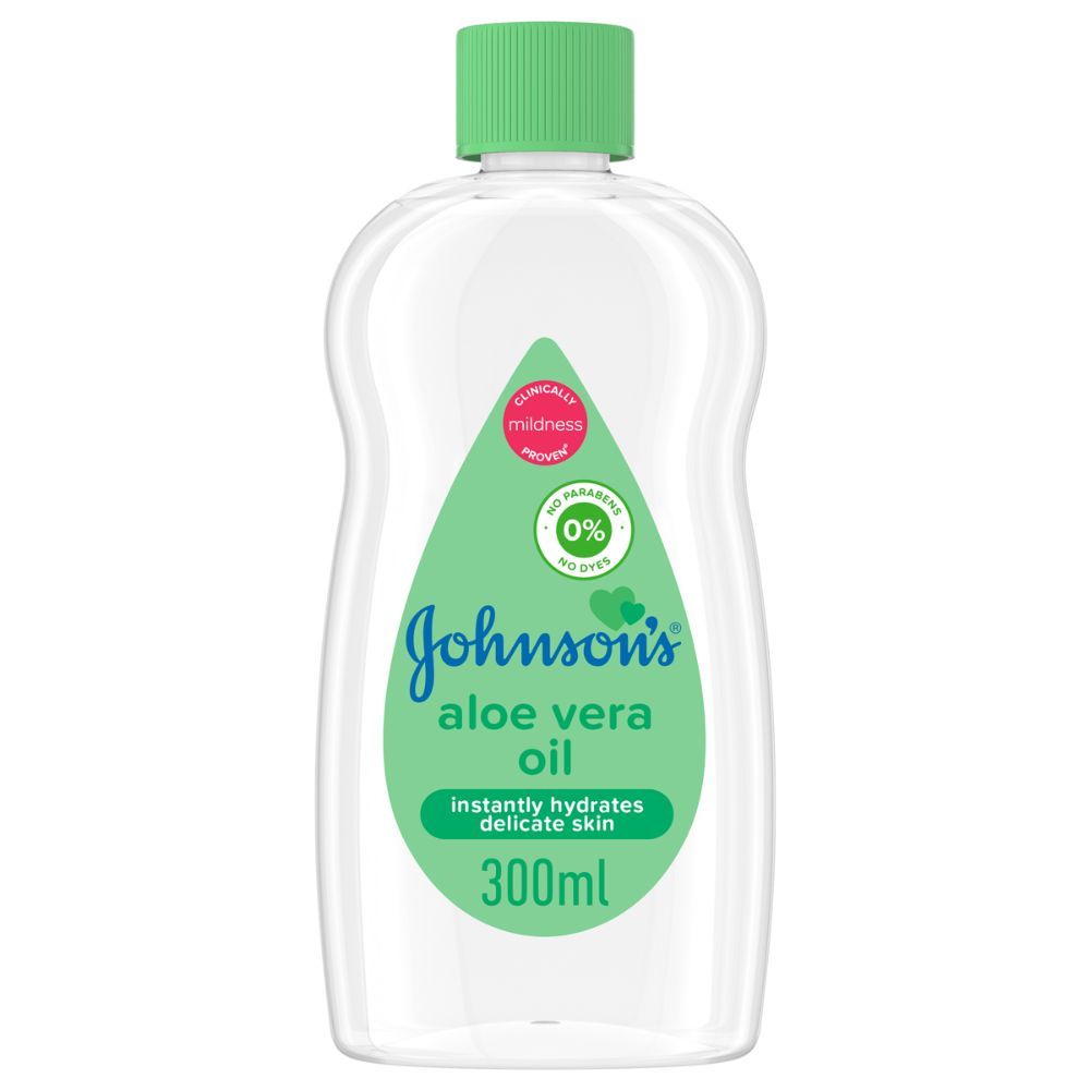 Johnson & Johnson - Baby Oil with Aloe Vera and Vitamin E 300ml