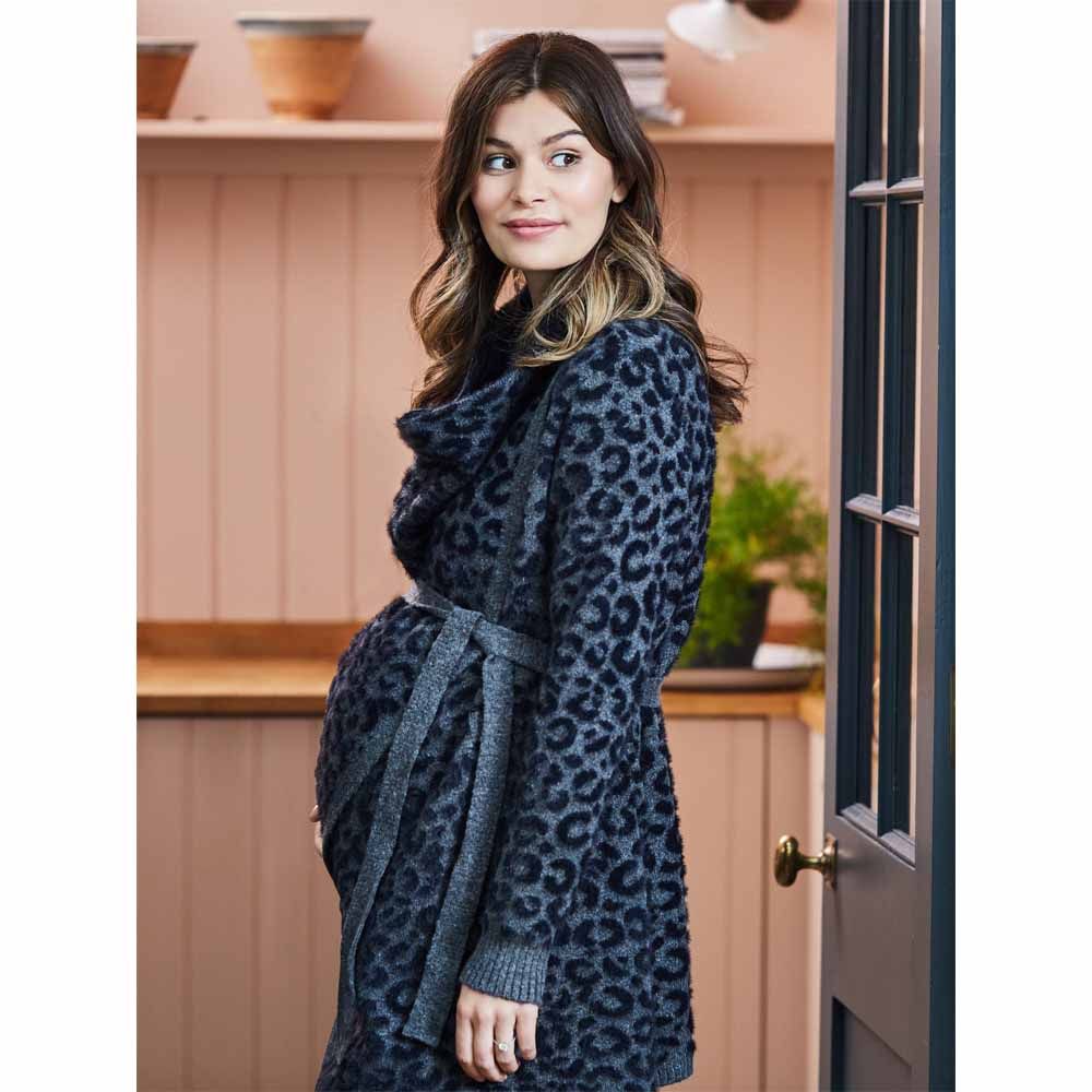 Jojo Maman Bebe - Leopard Print Maternity & Nursing Cardigan