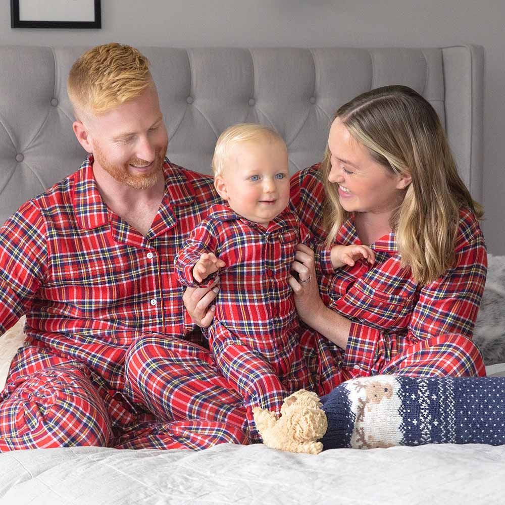 JoJo Maman Bebe - Women's Tartan Pyjama Set - Red