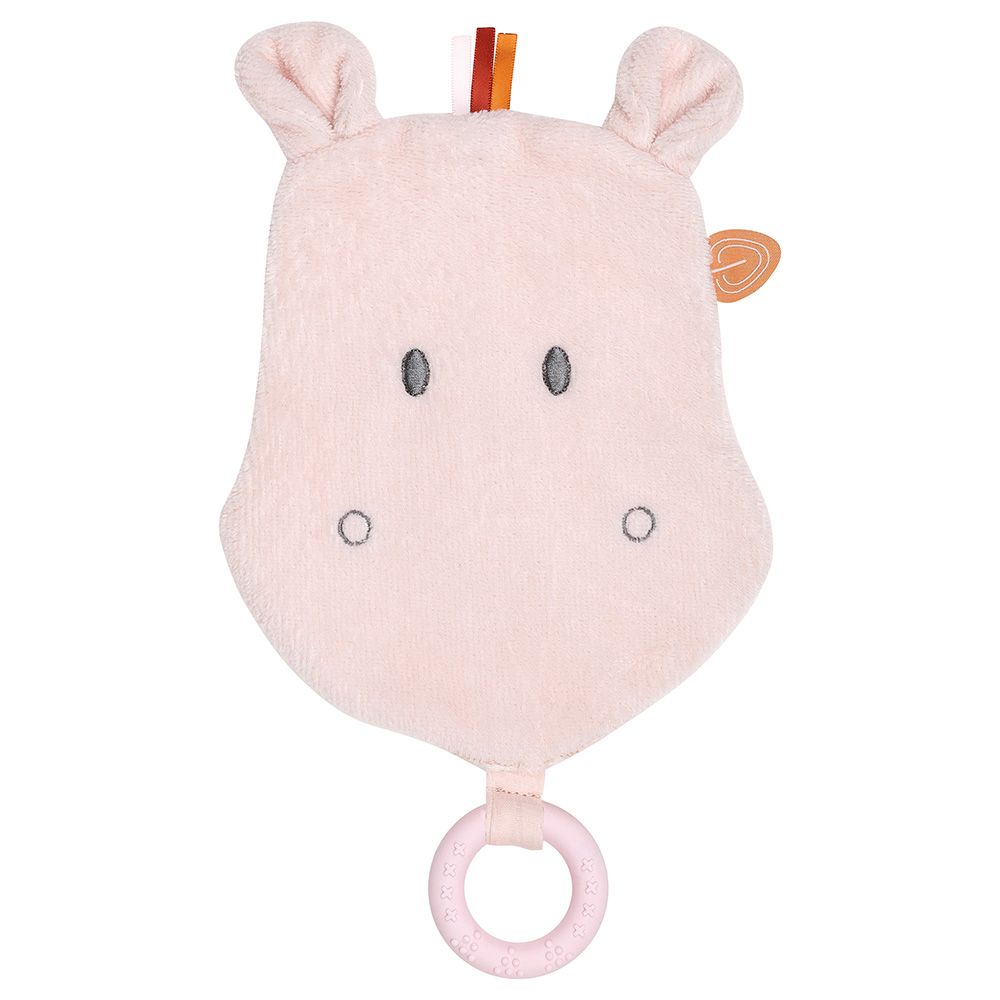 Nattou - Doudou Head Susie Hippo Silicone Ring - Pink (Exclusive)