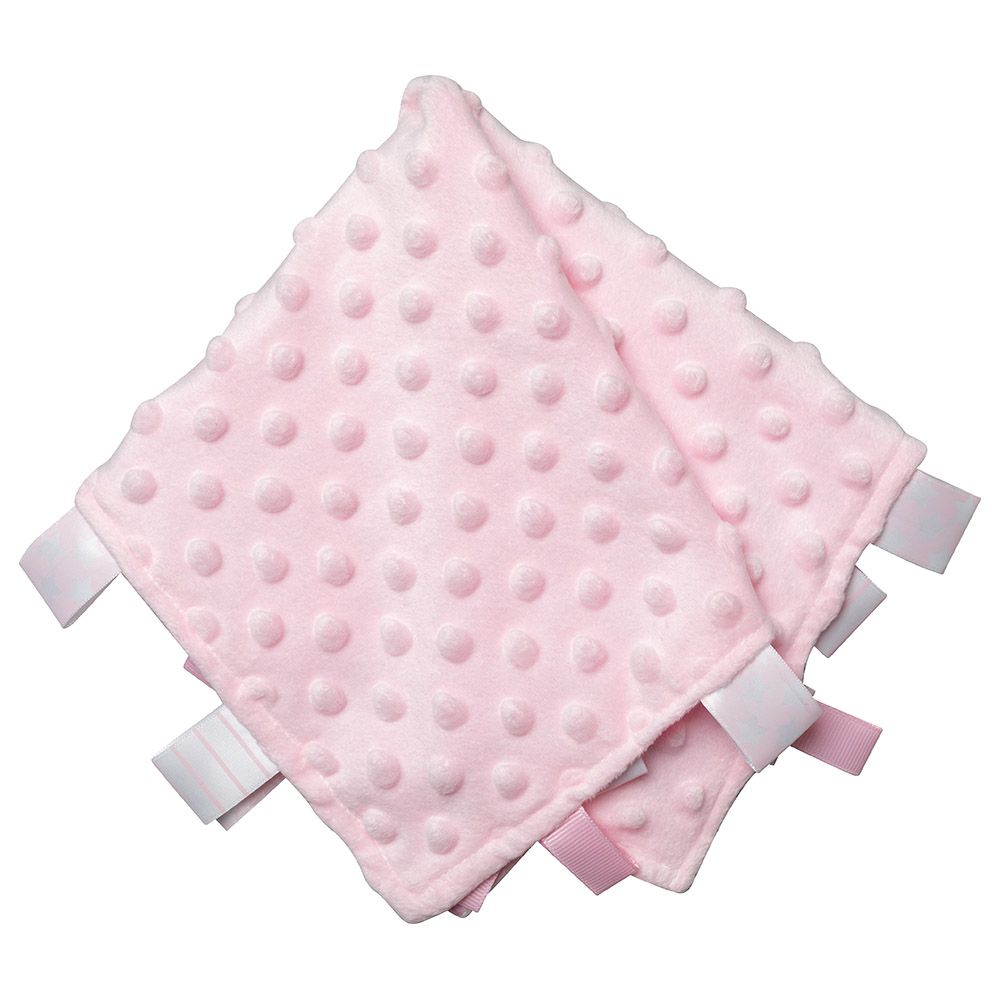 Rock A Bye Baby - Girls Bubble Taggie Blanket - Pink