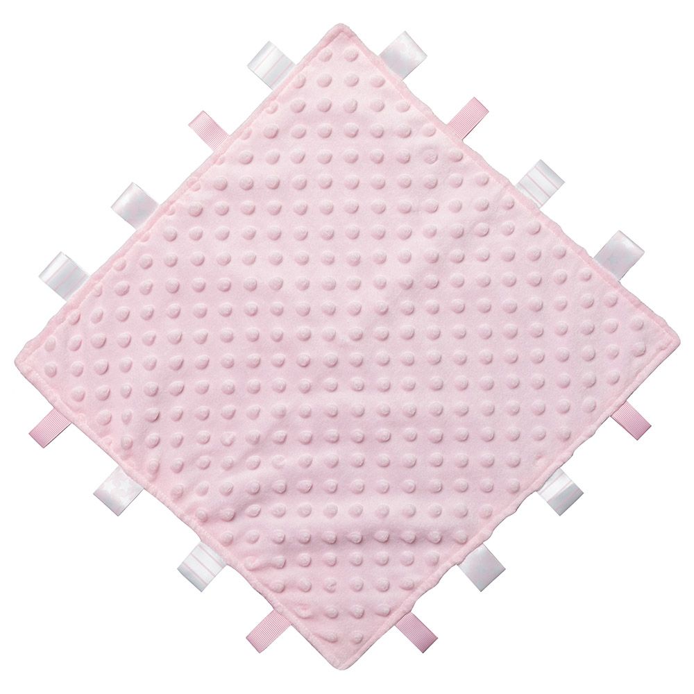 Rock A Bye Baby - Girls Bubble Taggie Blanket - Pink