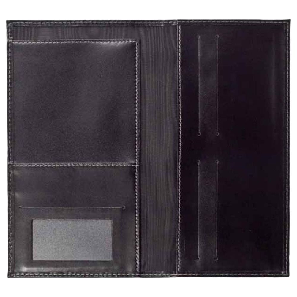 Santhome - Genuine Leather Travel Wallet - Black