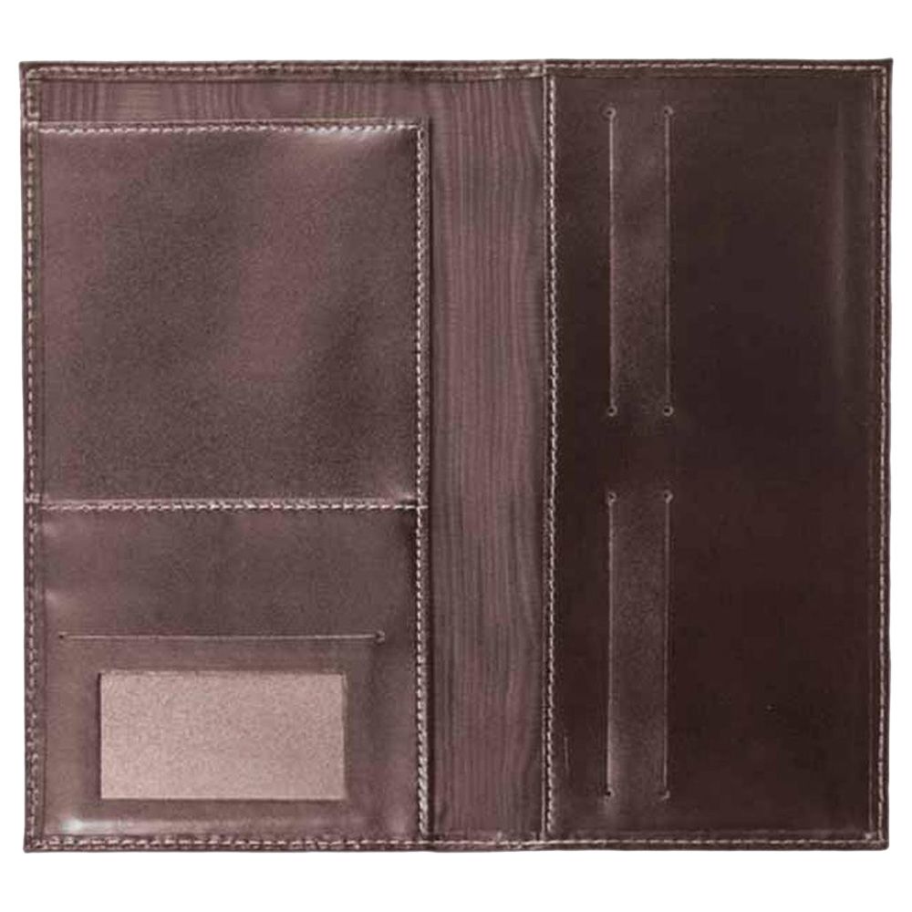 Santhome - Genuine Leather Travel Wallet - Brown