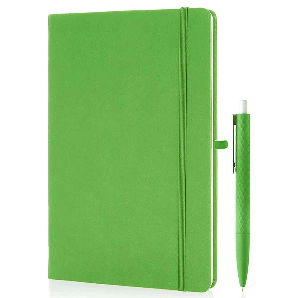 Giftology - Libellet A5 Notebook w/ Pen Set Pack of 5 - Green