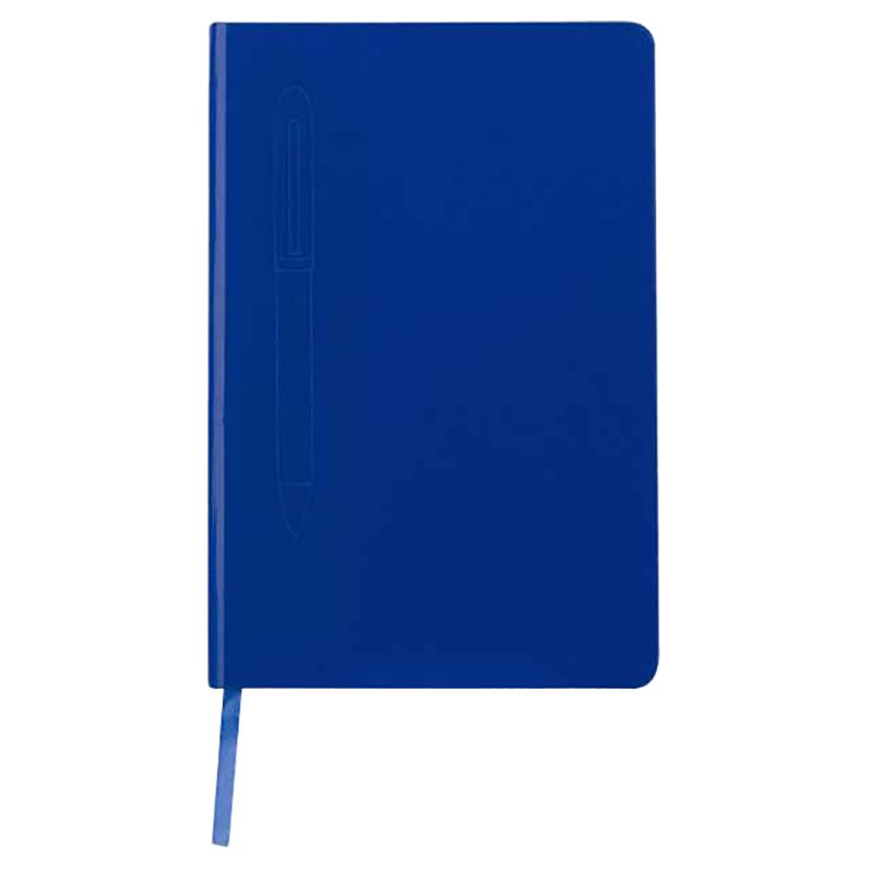 Giftology - Campina Hard Cover Notebook W/ Metal Pen - A5 - Blue