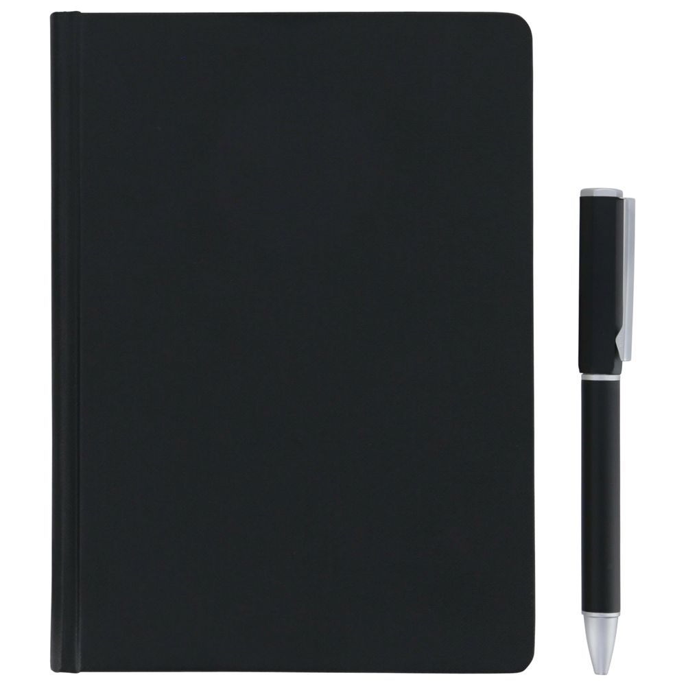 Santhome - Tomar PU Thermo Notebook And Pen Set - Black