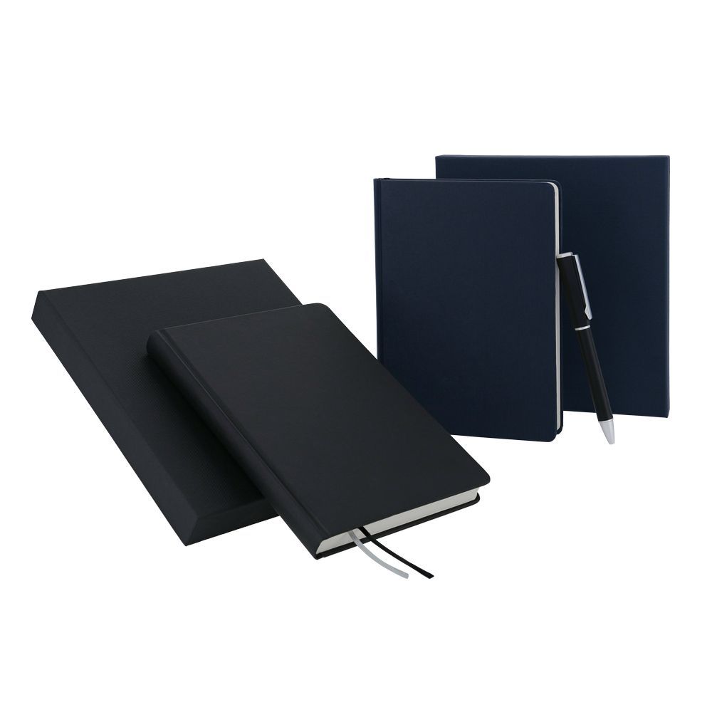 Santhome - Tomar PU Thermo Notebook And Pen Set - Black