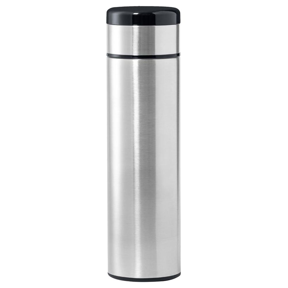 Giftology - Kovel Insulated Flask W/ Temperature Lid - Silver