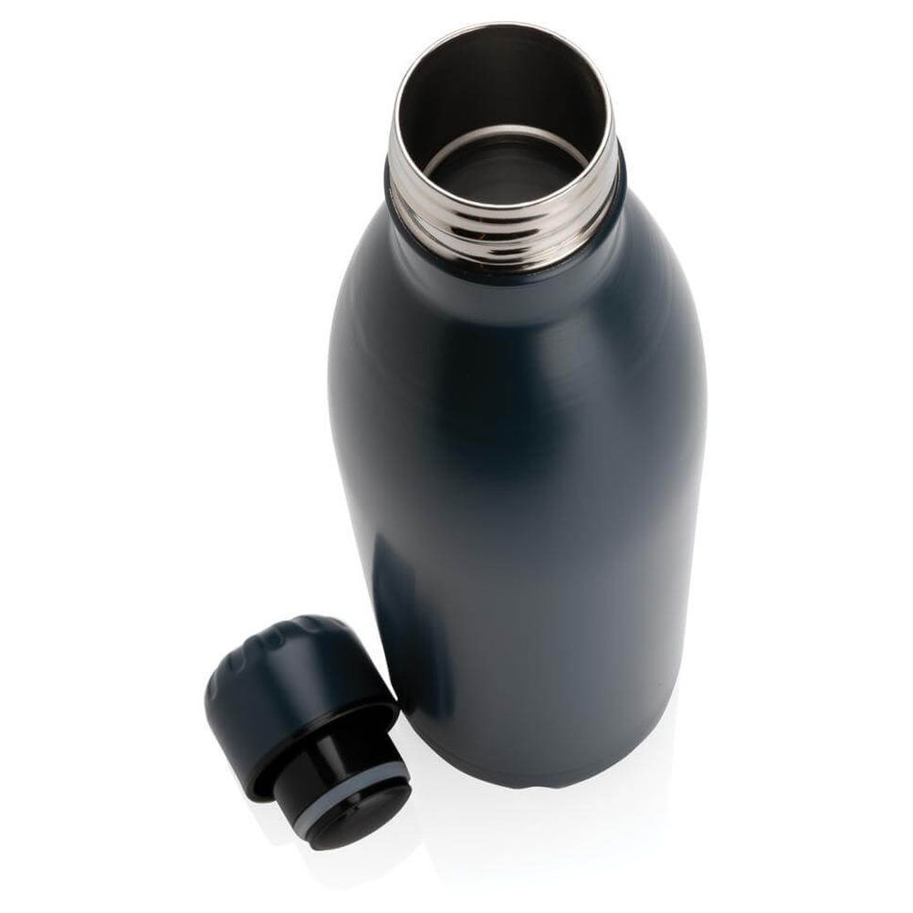 Hans Larsen - Grodno Soft Touch Insulated Water Bottle 500ml - Navy Blue