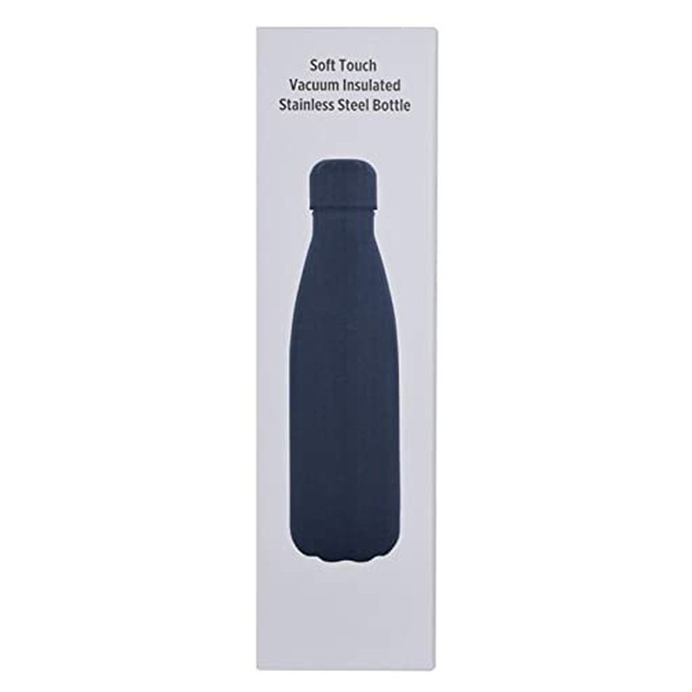 Hans Larsen - Grodno Soft Touch Insulated Water Bottle 500ml - Navy Blue