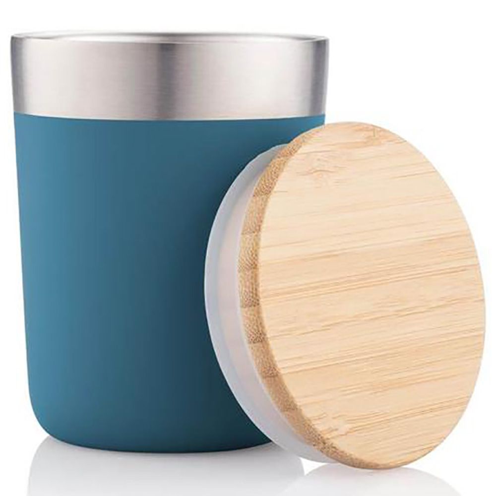 Hans Larsen - Change Collection Insulated Mug w/ Bamboo Lid - Blue