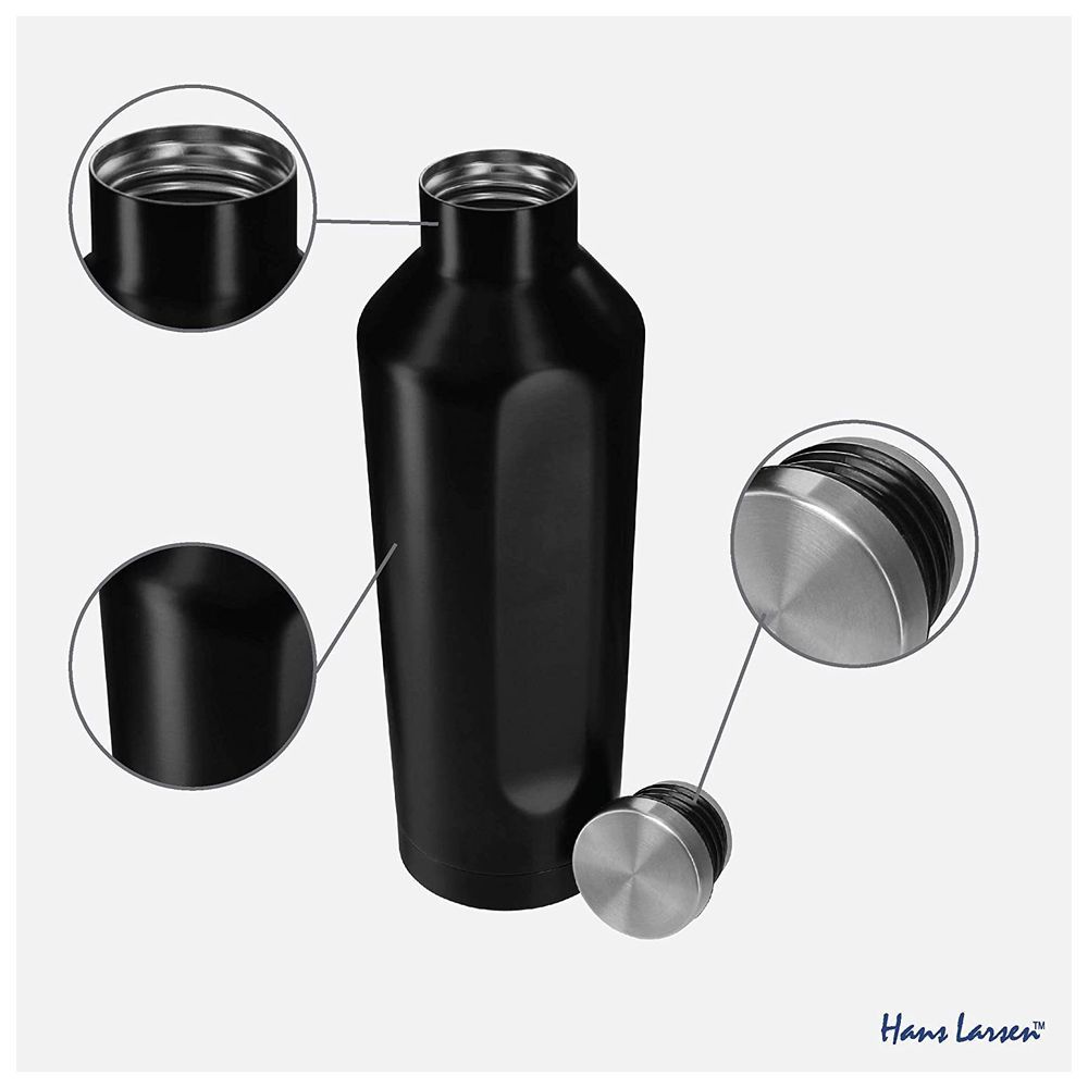 Hans Larsen - Galati Stainless Steel Water Bottle 450ml - Black