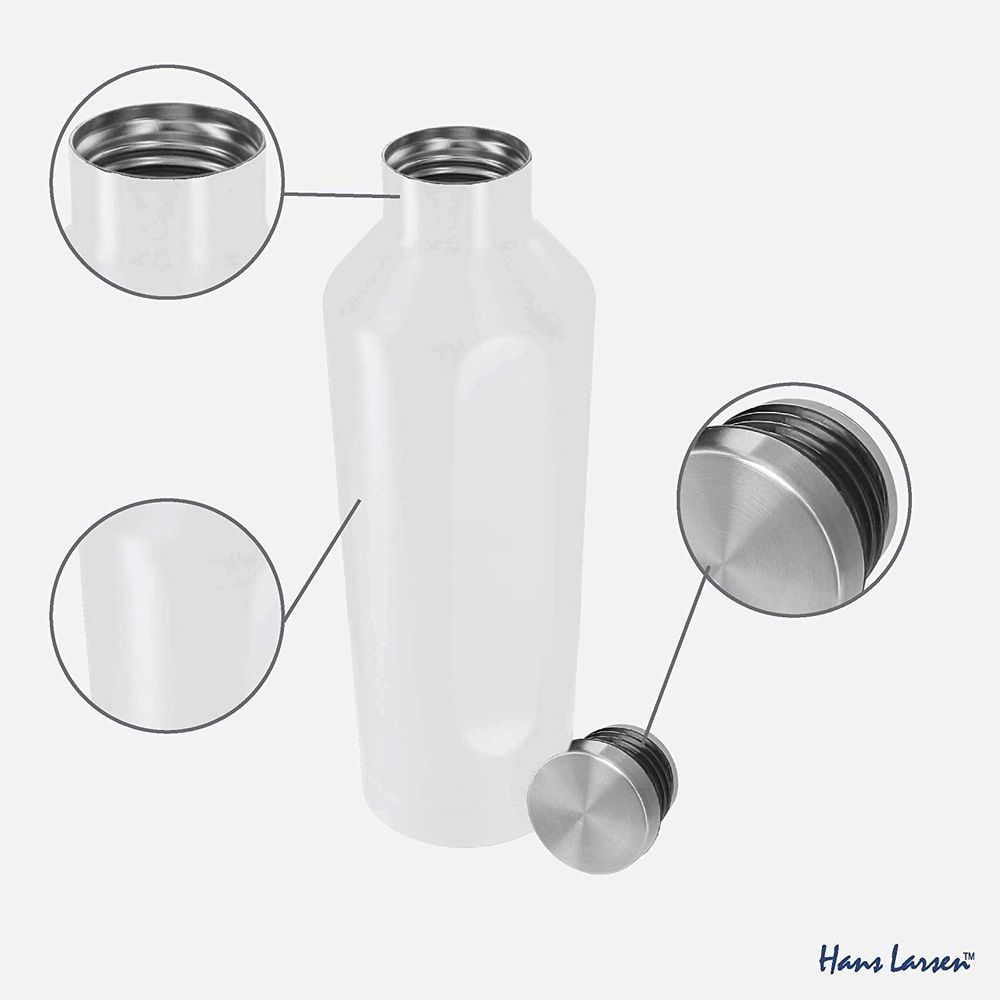 Hans Larsen - Galati Stainless Steel Water Bottle 450ml - White