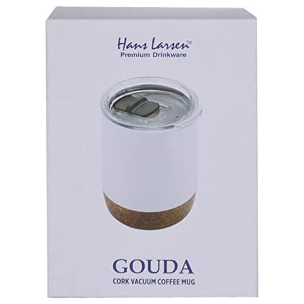 Hans Larsen - Gouda Vacuum Mug W/ Cork Base - White