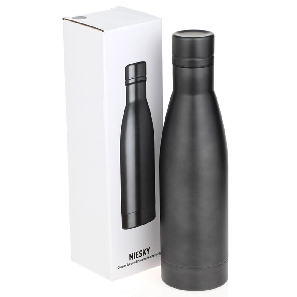 Giftology - Niesky Copper Insulated Water Bottle - Titanium