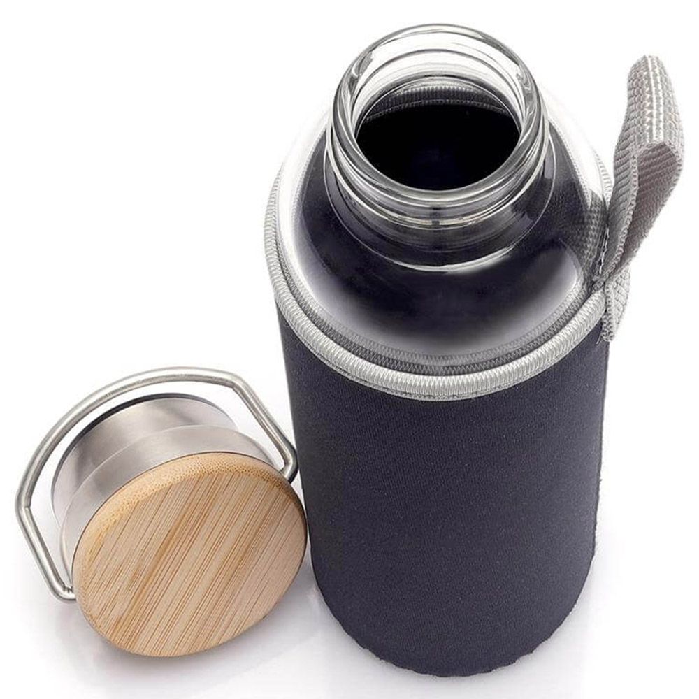 Hans Larsen - Floha Borosilicate Bottle W/ Neo Sleeve - Black