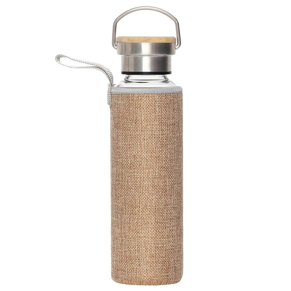 Hans Larsen - Floha Borosilicate Bottle W/ Jute Sleeve - Beige