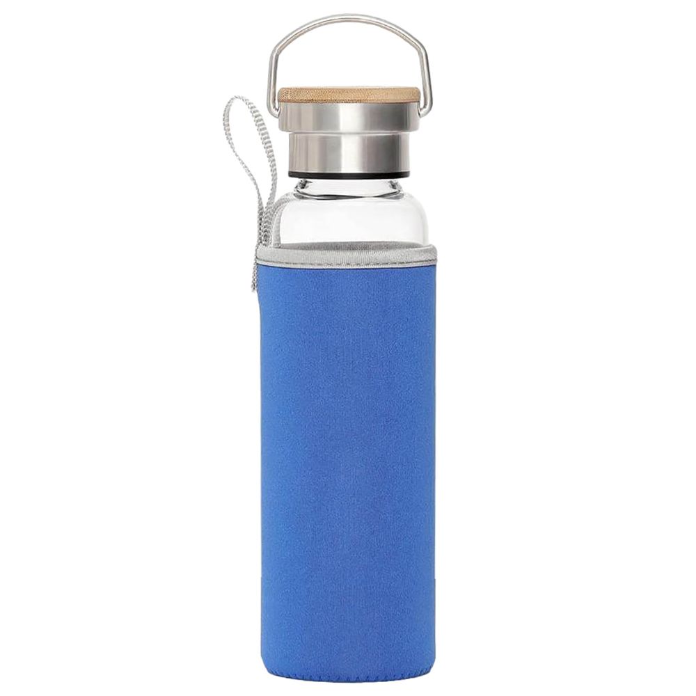 Hans Larsen - Floha Borosilicate Bottle W/ Neo Sleeve - Royal Blue