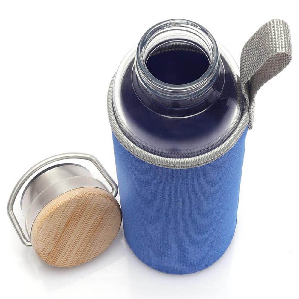 Hans Larsen - Floha Borosilicate Bottle W/ Neo Sleeve - Royal Blue