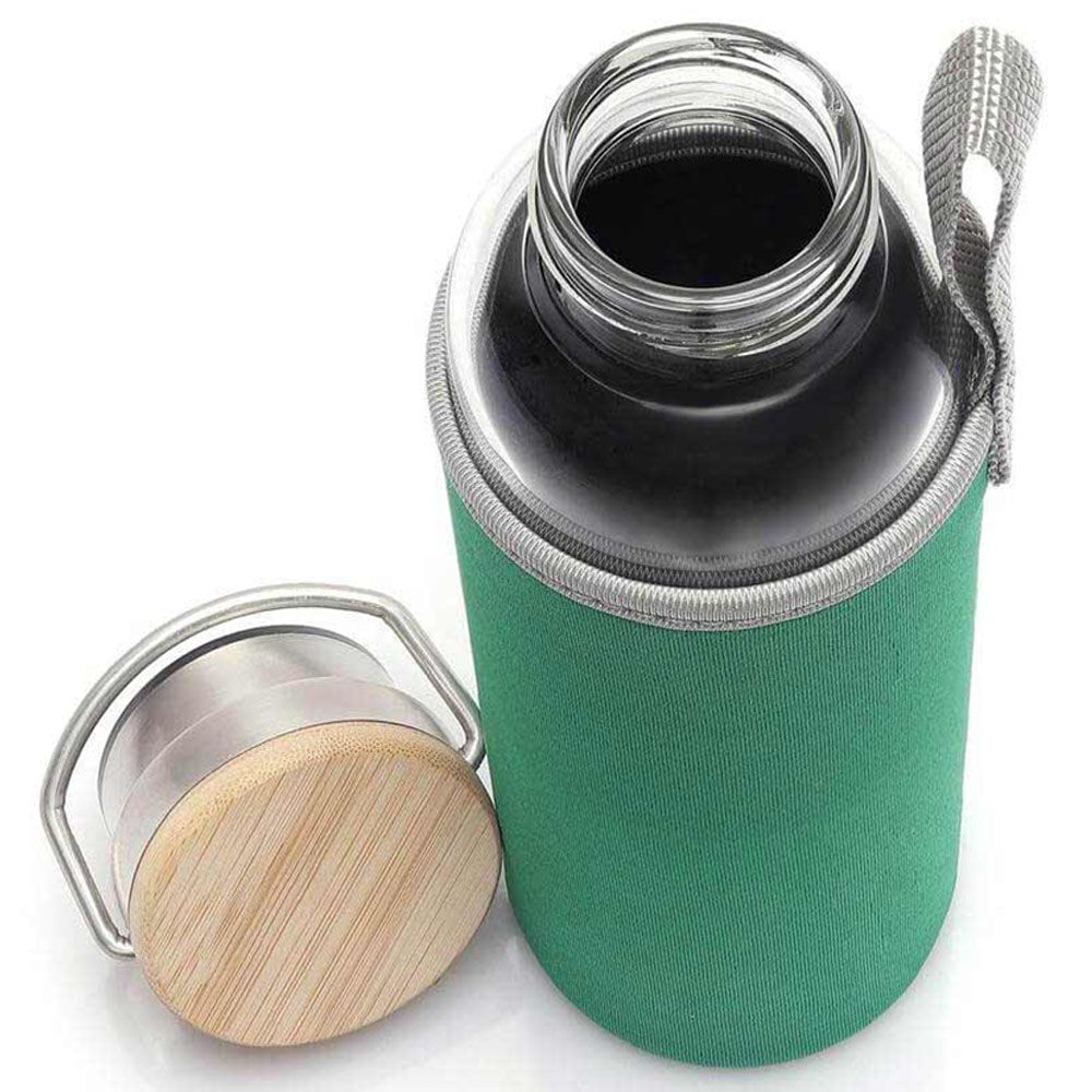 Hans Larsen - Floha Borosilicate Bottle W/ Neo Sleeve - Green