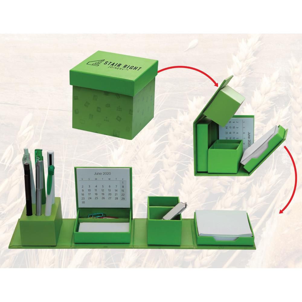 Eco-Neutral - Vernon Desktop Memo Cube - Green