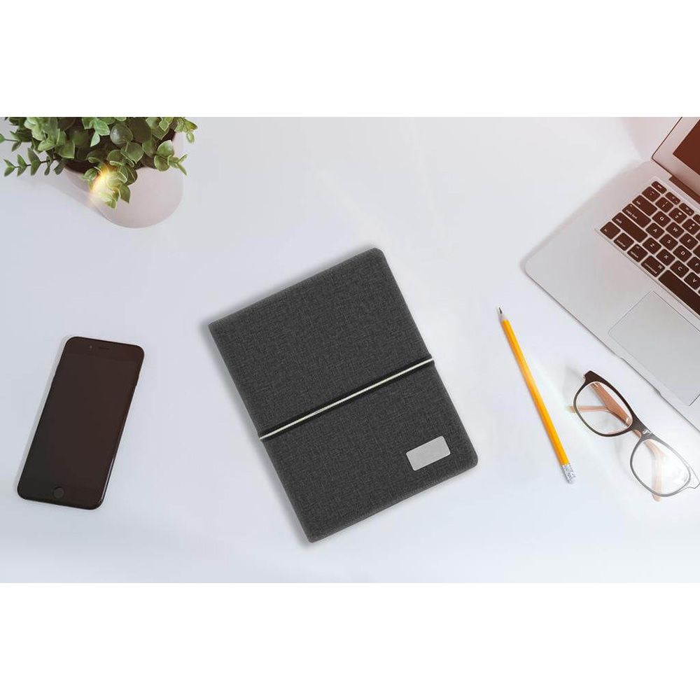 Giftology - Aigio A5 Notebook Organiser W/ 10000Mah Powerbank