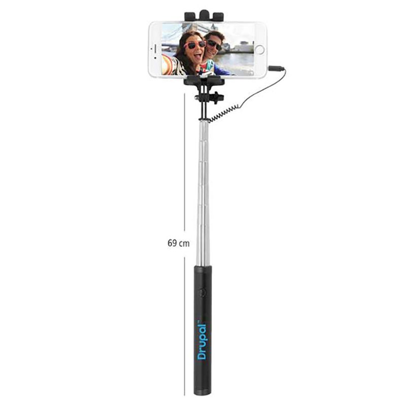 Giftology - Powerdo Powerbank W/ Selfie Stick - Black