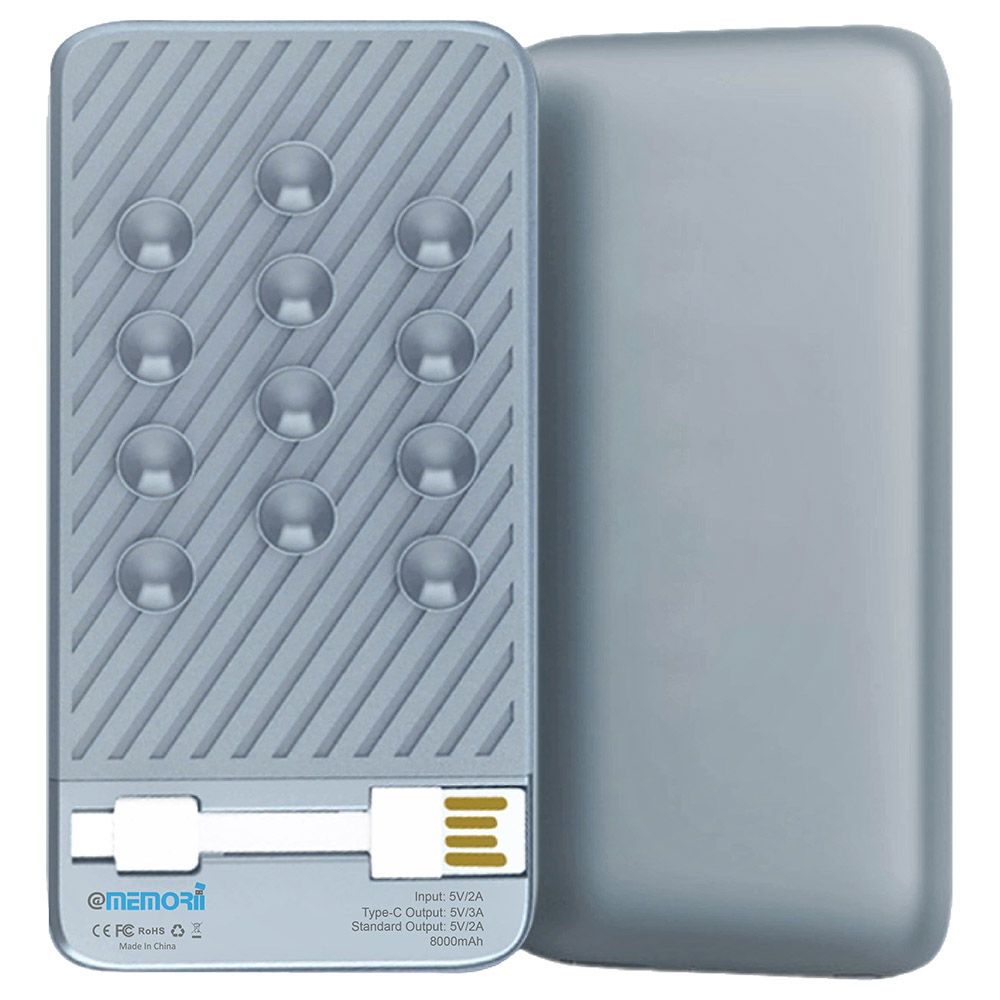 Memorii - Squip 8000Mah Powerbank - Silver