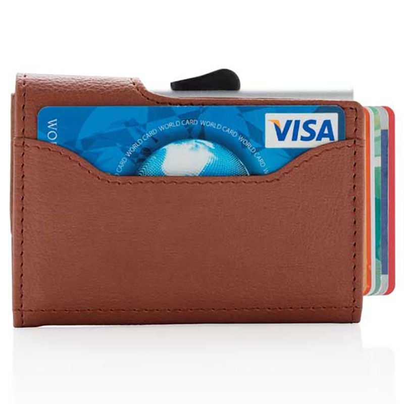 C-Secure - Vatra Pu Rfid Card Holder & Wallet - Brown