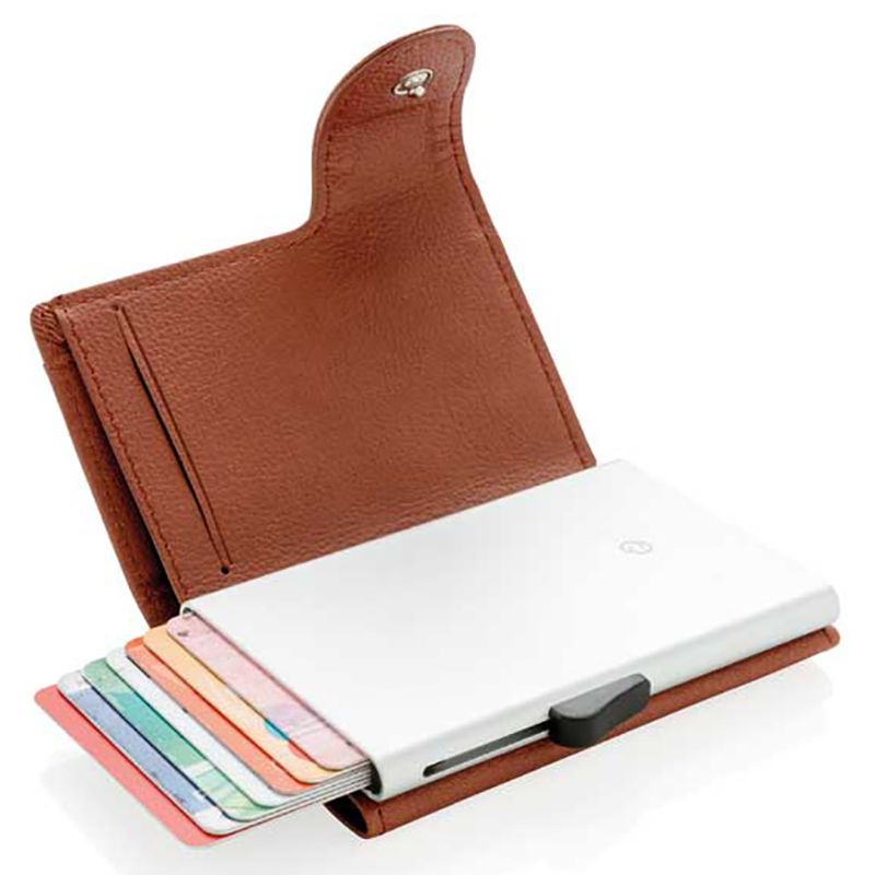 C-Secure - Vatra Pu Rfid Card Holder & Wallet - Brown